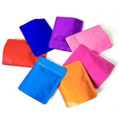 PE Plastic Food Custom Printed 3.5g Edible Gusset Mylar Bags Zipper Stand Pouch Package Cakes Chewing Gum Gravure Printing