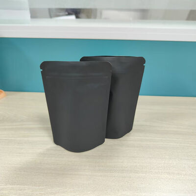 Zipper Bag Spot Delivery Fast Touch Film 9x135cm Black Packaging Plastic Bag Smell Proof Stand Up Pouch Seal Packaging