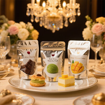 Stand Up Pouch Printable Biodegradable Food Grade Pure Aluminum Reusable Seal Packaging Various Metal Material Pouch Types