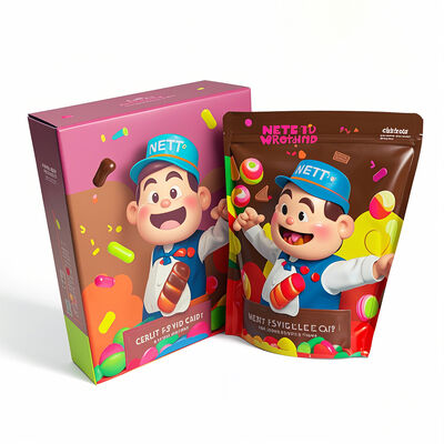 PE Plastic Type Recyclable Custom Standing Pouch Holographic Packaging Bag 3.5g Resealable Mylar Bags Flower Package