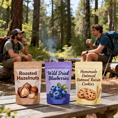 Food Grade Printed CMYK Full Color Snack Bag Biodegradable Plastic Packaging Custom Printed Mold Opening Free Design