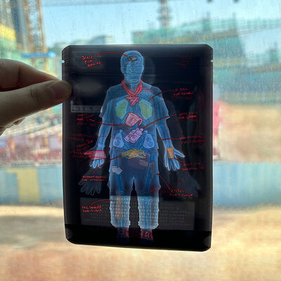 Waterproof Custom Semi Translucent Packaging Plastic Bags Logo Printed Food Grade Packaging Mylar Smell Proof Stand Pouch for Various Foods